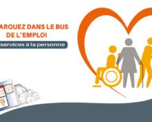 Le bus de l’emploi des services à la personne aux Mureaux ce 15 juin 2019